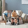 thumbnail image 6 of Ryan Reynolds Collage Blanket Ultra-Soft Micro Fleece Blanket Warm Cozy Plush Bed Blanket Lightweight Sofa Throw Blanket, Black, 50''x40'', 6 of 7