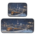 thumbnail image 6 of Ryvnso Train Winter View Kitchen Rugs Set Non Slip Runner Mats for Dining Room, 6 of 7