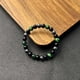thumbnail image 5 of Pulsera de cristal con piedra de bilis negra y ojo de tigre, pulsera relajante y contra la ansiedad, pulsera elástica, 5 of 7