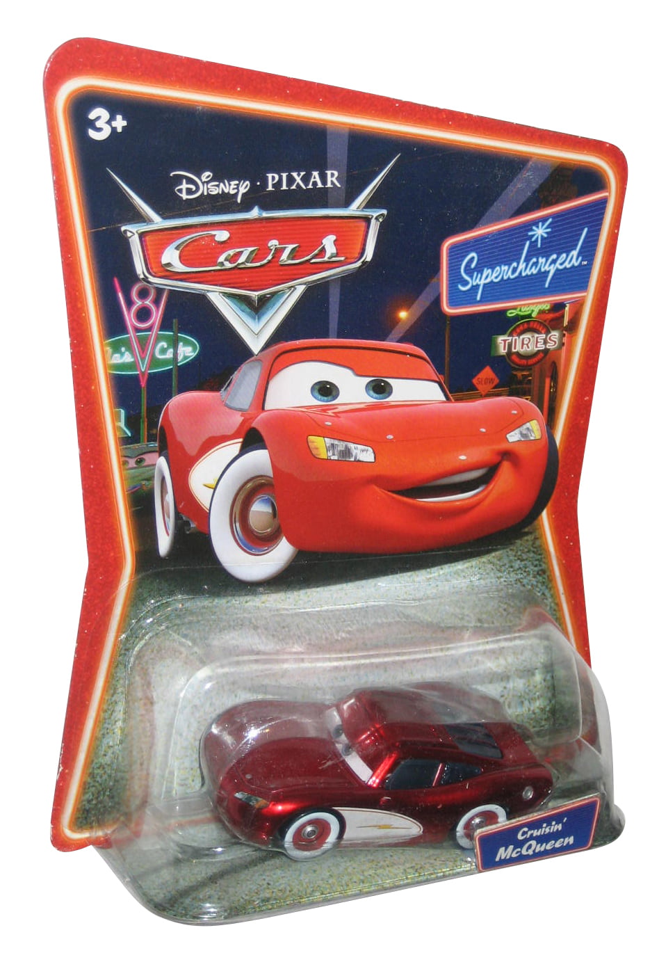 2007 Mattel Disney Pixar Cars SAETTA BLING BLING McQUEEN Lightning MOC 