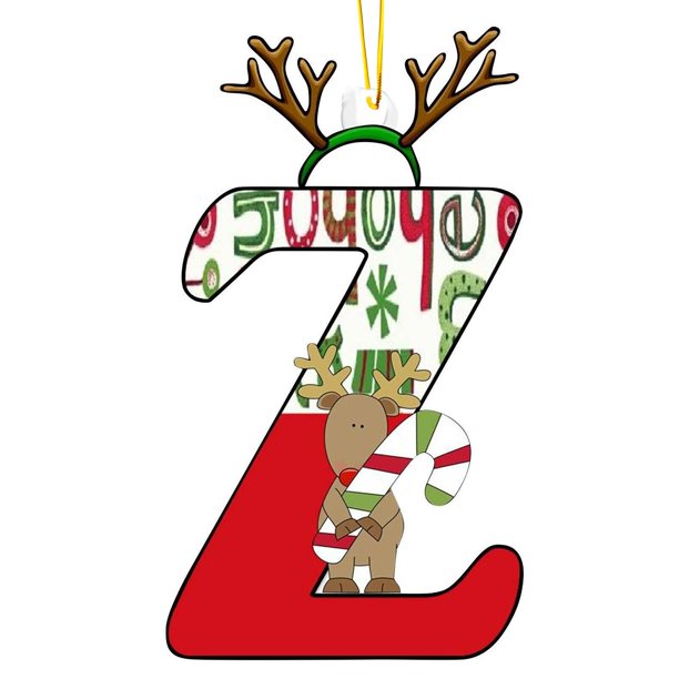 Decoración Colgante con Letras En Inglés, Acrílico Plano, para Árbol de Navidad, Decoración Del Hogar, Decoración de Fiesta, Regalo