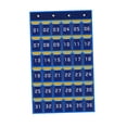 thumbnail image 2 of Classroom Pocket Chart Classroom Hanging Organizer Sundries Storage Organizer Multipurpose Card Pocket Organizer for Cabinet Blue 36 Pockets, 2 of 8