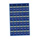 thumbnail image 2 of Organizador de bolsillo para el aula, duradero, con números para teléfonos móviles. Azul 36 bolsillos., 2 of 9