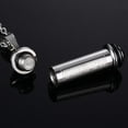 thumbnail image 4 of Colgante de píldora de ceniza de botella de acero inoxidable con de budista vintage - Plata Hugo Collar de urna conmemorativa, 4 of 7