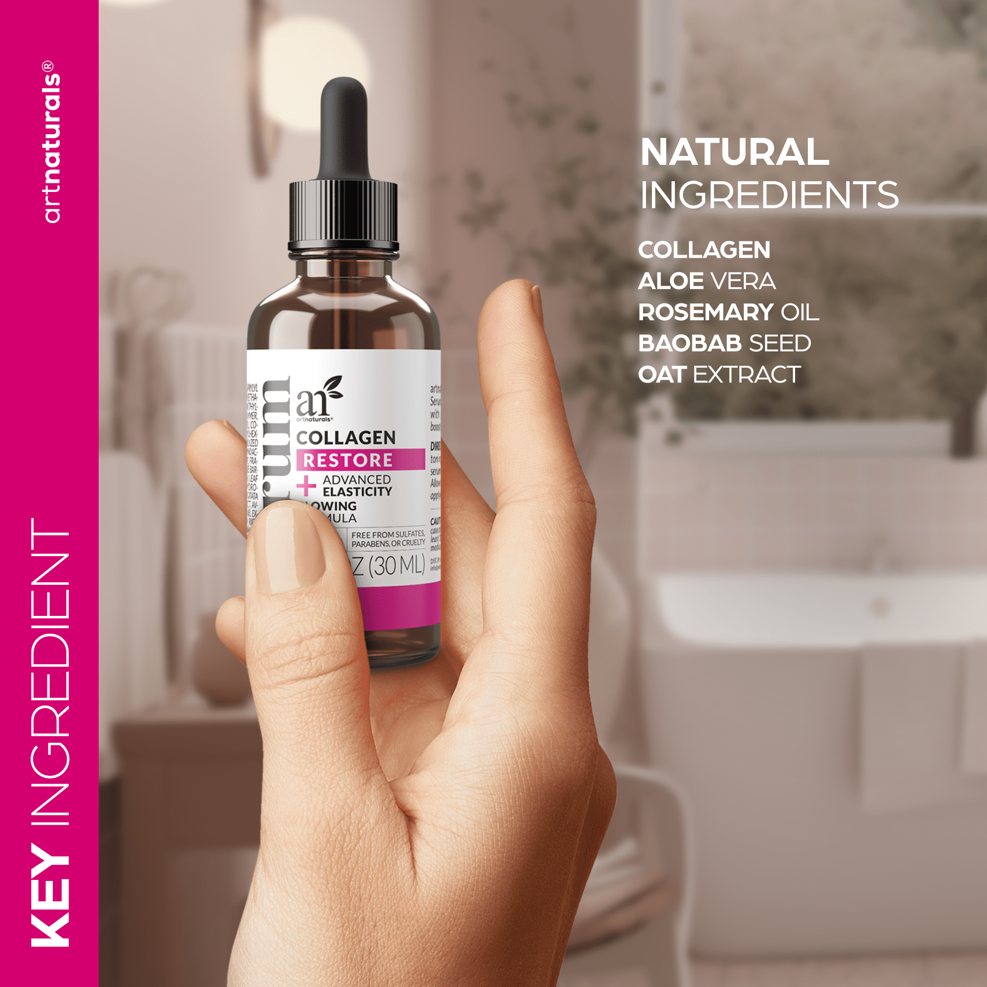 ArtNaturals Collagen Booster Serum for Face 1 oz Vegan Anti-Aging Serum for  Wrinkles and Firmness - Walmart.com