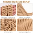 thumbnail image 3 of Bolso de Playa COOKOOKY de Malla de Crochet para Mujer en Caqui, 3 of 5