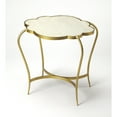 thumbnail image 2 of Marble & Metal - Multi-Color - Free Form - Iron, MDF, Marble - BUTLER ADRIA WHITE MARBLE END TABLE, 2 of 2