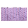 thumbnail image 5 of Bimba Purple Heart Stripe Printed Pure Silk Scarf Neck Wrap Summer Hair Bandanas For Women 40 x 80 Inches, 5 of 6