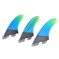 thumbnail image 4 of Fibra de Vidrio FCS2 Elegante Azul Verde Degradado Tabla de Surf Aleta Cola Accesorio de Surf Flexible, 4 of 11