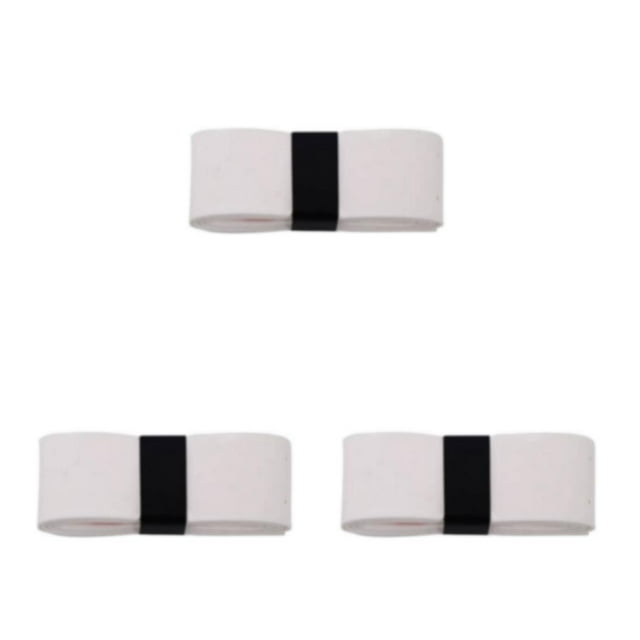 Transemion Tennis Overgrip With Multiple Surface - Long Lasting And Non-Toxic Badminton Racket Racket Over Grip white square pack 3Set