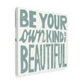 thumbnail image 2 of Trademark Fine Art 'Be Your Own Kind of Beautiful Teal' Canvas Art by Michael Mullan, 2 of 3