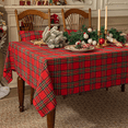 thumbnail image 2 of Softalker Christmas Tablecloth Plaid Tablecloth 60*84 inch Red Buffalo Checkered Table Cloth Rectangular Check Table Cover for Party Decoration, 2 of 8