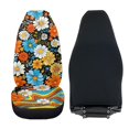 thumbnail image 4 of Uorisanigo Car Seat Covers Front Seats Only Set of 2 Hippie Flowers High Back Bucket Seat Cover for Women Men Car Interior Universal Auto Seats Covers, Automotive Accessories Decor, 4 of 7