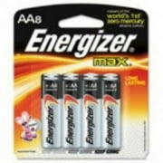 Energizer MAX Alkaline Batteries, AA, 8 Batteries/Pack