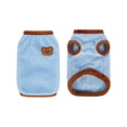 thumbnail image 2 of Fleece Cat Vest for Winter Warm Soft Sweater for Small Dog Girl Cats Cute Puppy Kitten Chihuahua Yorkie Teacup Clothes,cat vest,kitten clothes girl,Blue L, 2 of 5
