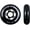 Steel Black, variant on Rollerex VXT500 RipStik Wheels (Multiple Color Options Available) (2-Pack) - Use on Roller Blades, RipStiks, Luggage, Baggage or Wheelchairs (Turf Green) (80mm)