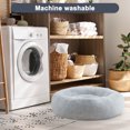 thumbnail image 2 of ELSKER&HOME Calming Dog Bed,Donut Washable Warming Soft Round 39 inches Dog Beds for Large Dogs,Anti-Anxiety Fluffy Plush Cushion Bed Fits up to 120 lbs Pets, 2 of 6