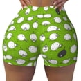 thumbnail image 2 of Uemuo Funny Sheep Doing Yoga Pattern Women Workout Impact Shorts Scrunch Butt Lifting Gym Shorts Seamless Booty Biker Shorts-Medium, 2 of 8