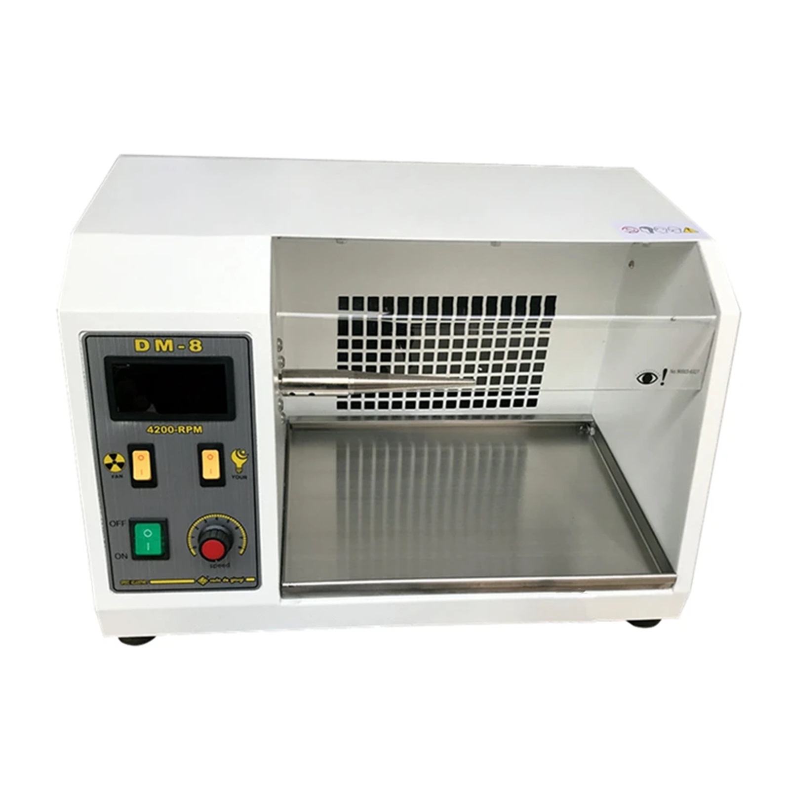 DM-8 Mini Jewelry Grinding Machine Jewelry Polisher Bench Grinder Polisher With Dust Collector ,Easy to Use
