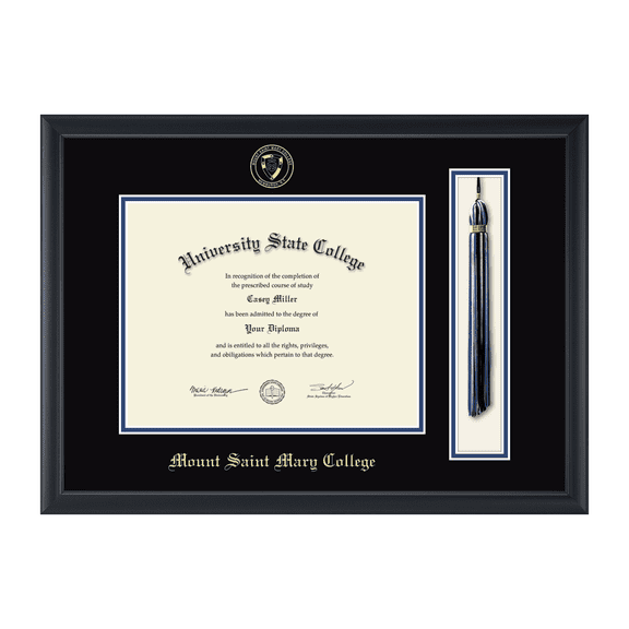 Framerly - MSMC Tassel Diploma Frame In Black Moulding
