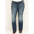 thumbnail image 2 of Wrangler Women's Retro Dark Mae Bootcut Jeans Plus Blue 26W x 32L, 2 of 6