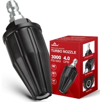 YAMATIC Pressure Washer Tips Turbo Nozzle, 3000 PSI 360° Rotating, 1/4" Quick Connector, Fits Ryobi, Greenworks