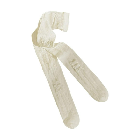 Medias Lolita Niñas,Mallas de Lolita para niñas,mallas suaves de Lolita,pantalones,Pantimedias cómodas para niños y niñas,medias para bebés,Bebés Niños pequeños Lazo amarillo claro M