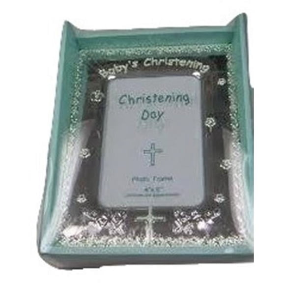 Jiallo 80514 4 x 6 in. Christening Photo Frame