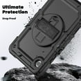 thumbnail image 6 of Decase for Samsung Galaxy Tab A9 Plus 11" 2023,Tri-Layer Hybrid Rugged Shell w/ Screen Protector & Crossbody Strap Kickstand Shockproof Full Cover for Galaxy Tab A9 + SM-X210/X216/X218,Black, 6 of 8