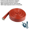 5/8 ID Heat Shielded Fire Thermo Armor Fire Sleeve Silicone