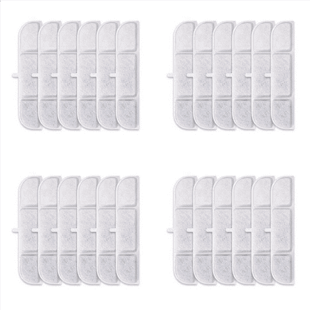 24 Activated Carbon Filter for Cat Water Fountain WFP6 Replacement Filters Pet Automatic Drinking