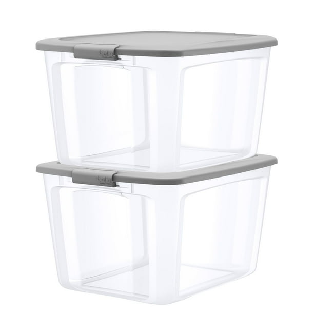 Product of Bella 20Gal. Tote with Locking Lid, 2 pk. Clear