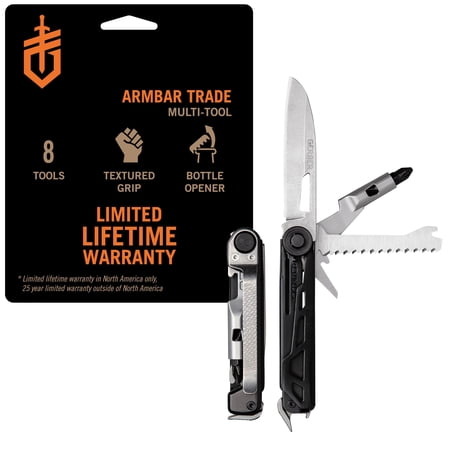 Gear Armbar Trade 8-in-1 Multi-tool - 2.5 Plain Edge Bar Hammer Edc And Equipment Onyx