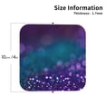 thumbnail image 3 of Balery 4 Pcs Purple And Green Glitterleather Coasters Set, Drink Table Cup Coasters For Living Room Kitchen Coffee Decor, 3 of 9