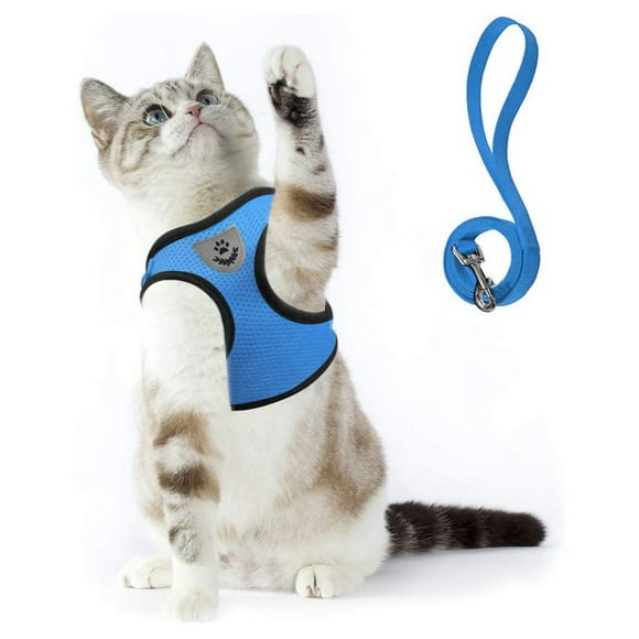 TIMIFIS Cat Harness Cat Harnesse And Leash Adjustable Soft Mesh Vest with Reflective Strap Metal Cat Harness And LeashFall