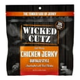 thumbnail image 2 of Wicked Cutz Premium Tender Chicken Jerky, High Quality, Buffalo Style, 10g Protein, 2.75 oz, 2-Pack, 2 of 7