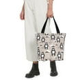 thumbnail image 4 of KLL Tote Bag for Women Cartoon Bear Brown Print Shopping Grocery Reusable Bags for Office School Shopping Travel, 4 of 6