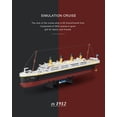 thumbnail image 2 of Juego de bloques de construcción DovoB Titanic 2022 Pieces con Instru, 2 of 8