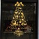 thumbnail image 3 of Fabricantes directos decoración de ventanas navideñas decoración de vidrio de nieve rosa dorado decoración de paredes pegatinas navideñas, 3 of 4
