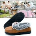 thumbnail image 6 of DL Womens Fuzzy Warm Moccasin Slippers Memory Foam Soft Fluffy Winter House Shoes Slippers, 6 of 6