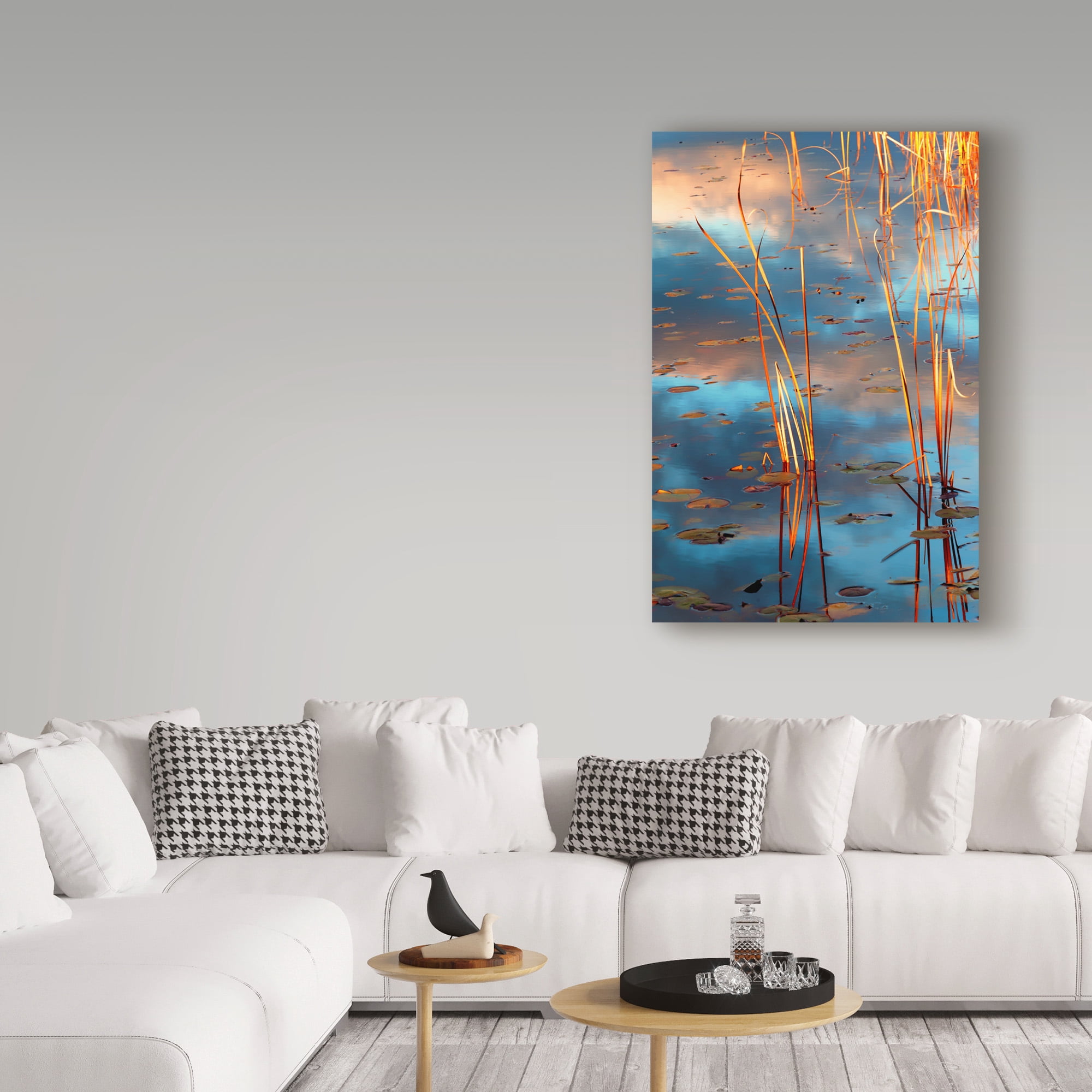 Trademark Fine Art 'Cattails At Dusk' Canvas Art by Anthony Paladino
