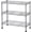 Silver 17.72"W x 7.87"D x 17.72"H, variant on BoldGear 3-Tier Wire Shelving Rack Metal Storage Shelf Unit for Laundry Bathroom Kitchen Pantry Closet, Silver 11.81" W x 11.81" D x 23.62" H