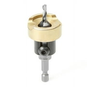 Amana Tool 55229 Carbide Tipped Countersink with No Burning and No Marring Adjustable Depth Stop with No-Thrust BB 3/8 D x 5/32 Drill D x 1/4 Inch Quick Release Hex SHK