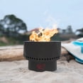 thumbnail image 5 of Columbus Blue Jackets 15.76'' The Ridge Smokeless Portable Fire Pit, 5 of 5