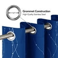 thumbnail image 2 of Deconovo Room Darkening Curtains, Noise Reducing, 2 Panels, Royal Blue, 42W x 72L Inch, Energy Saving, Thermal Insulated Blackout Drapes, 2 of 9