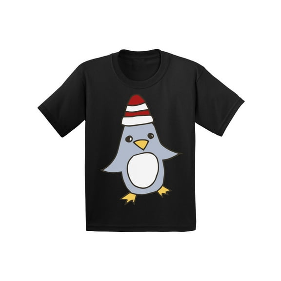 Awkward Styles Xmas T-Shirt for Boys Girls Christmas Penguin Cartoon Toddler Shirt