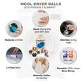 thumbnail image 5 of Wool Dryer Balls XL Organic Laundry Fabric Softener 6-Pack, 5 of 9