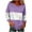 Purple, variant on Busydd Women's Sweatshirts Trendy Sequins Crewneck Sweatshirts Women Casual Solid Color Womens Long Sleeve Tops L