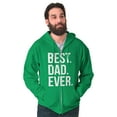 thumbnail image 4 of Best Dad Ever Fathers Day Gift Zip Hoodie Sweatshirt Men Brisco Brands S, 4 of 6