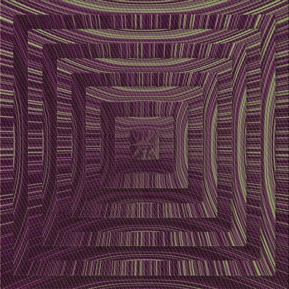 Ahgly Company Machine Washable Indoor Square Transitional Rosy-Finch Purple Area Rugs, 8' Square